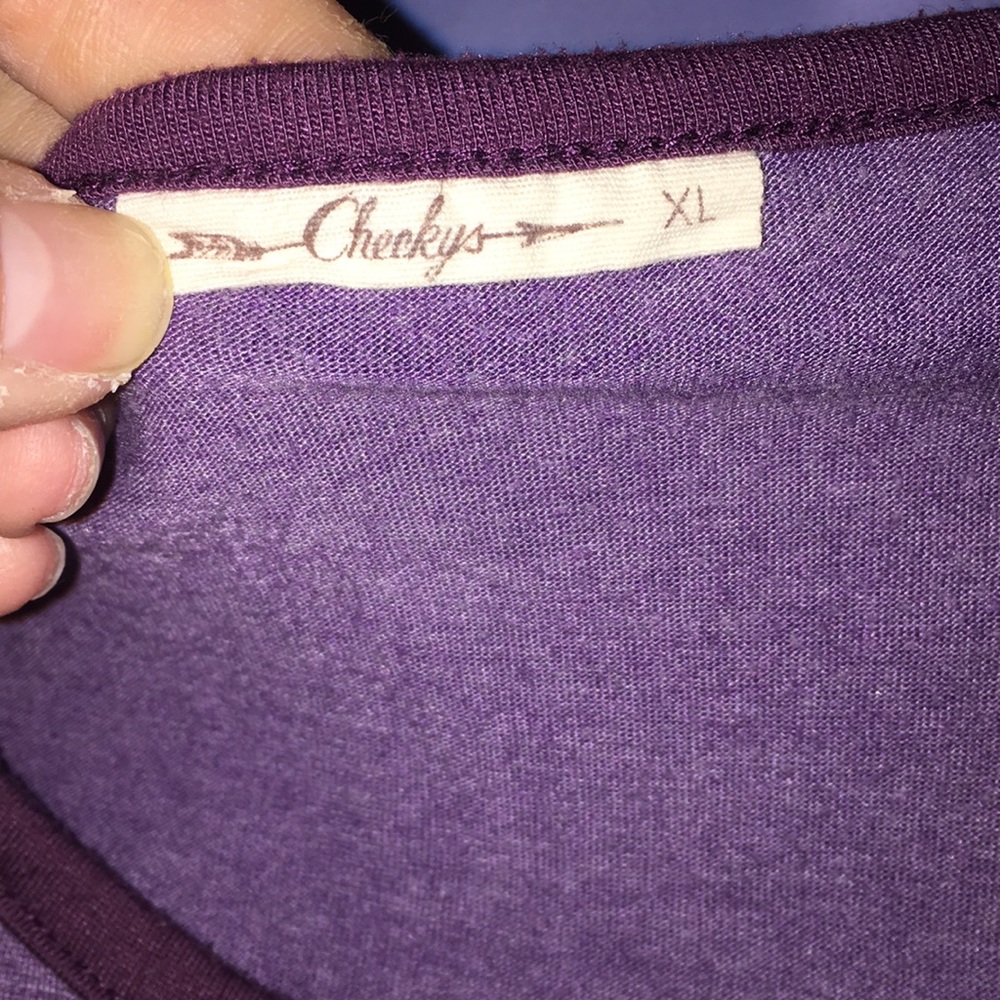 Cheekys ‘Love You Long Time’ Longhorn 3/4 Sleeve T - Picture 3 of 6